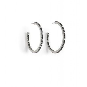 CAbi Jet Hoop Earrings